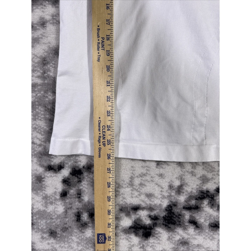 Spanx Ultra Sculpt Shirt Mens Size XXL White Short Sleeve Gym Training Nylon - Picture 3 of 12